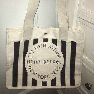 Limited Edition Henri Bendel Canvas Shopping Bag